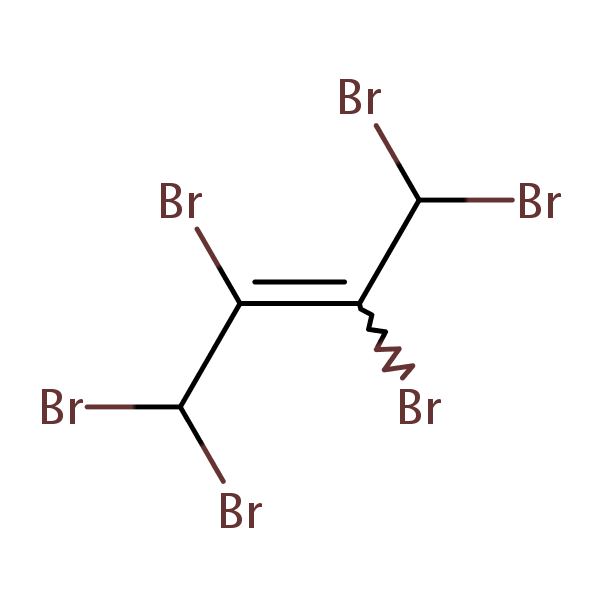 2-Butene, 1,1,2,3,4,4-hexabromo- structural formula