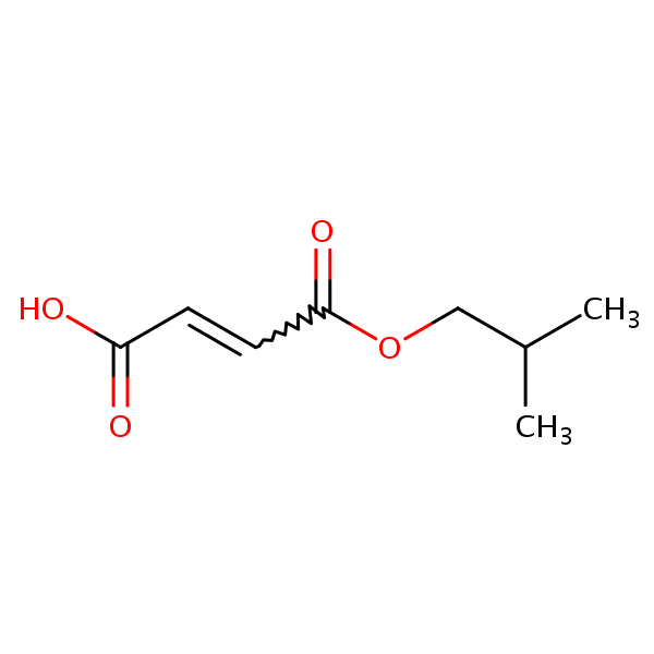 2-Butenedioic acid (2Z)-, mono(2-methylpropyl) ester structural formula