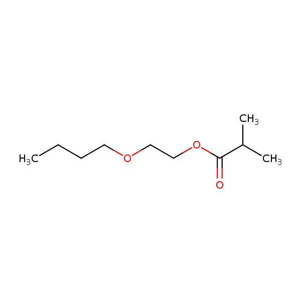 2-Butoxyethyl isobutyrate structural formula