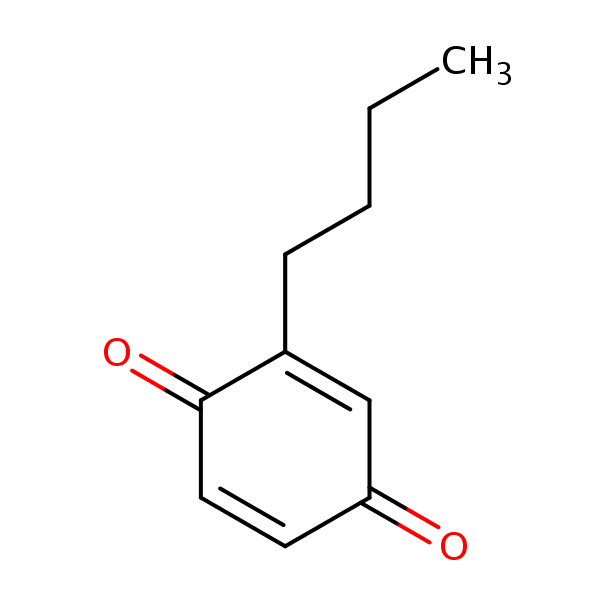 2-Butyl-p-benzoquinone structural formula