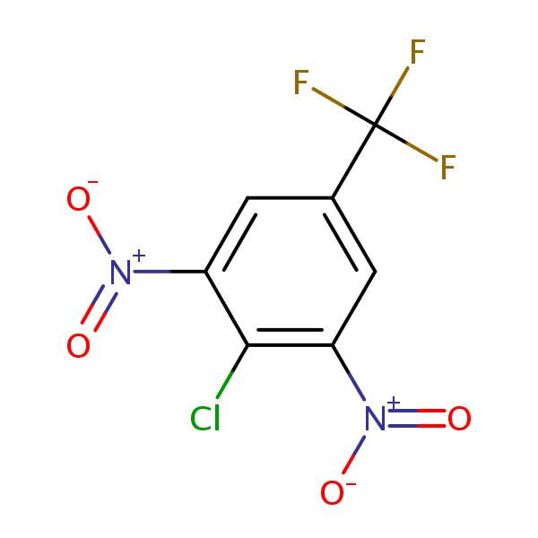2-Chloro-1,3-dinitro-5-(trifluoromethyl)benzene structural formula