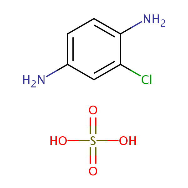2-Chloro-1,4-diaminobenzene sulfate structural formula