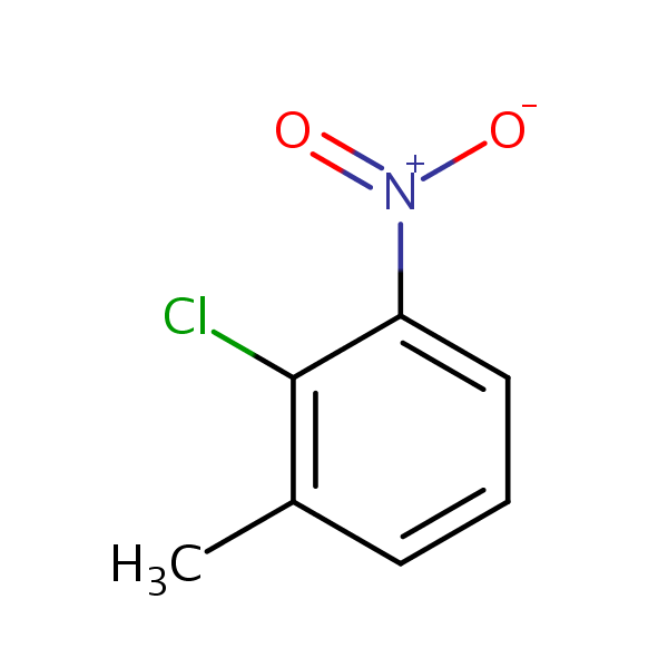 2-Chloro-3-nitrotoluene structural formula
