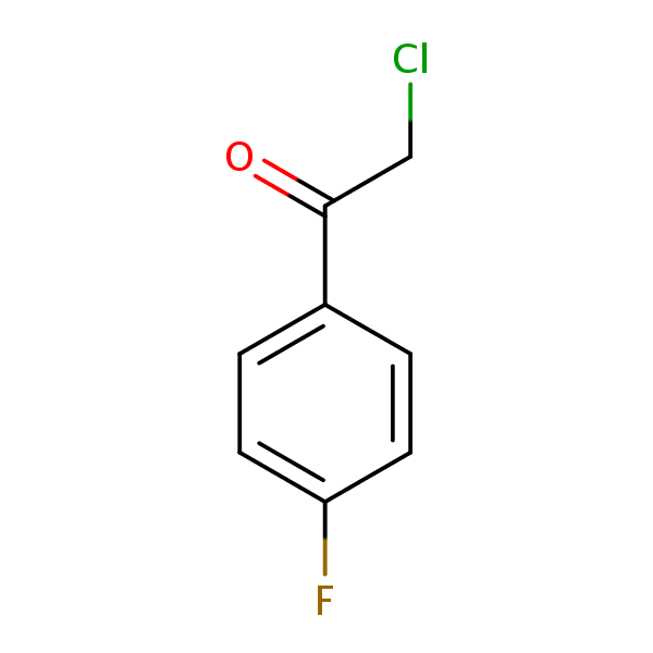 2-Chloro-4’-fluoroacetophenone structural formula