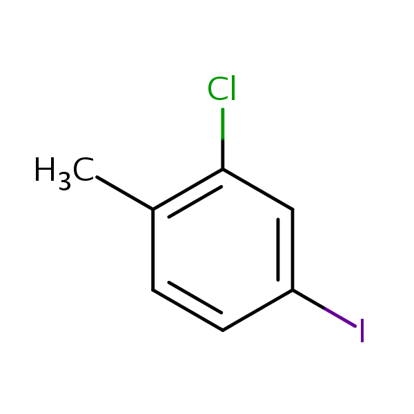 2-Chloro-4-iodotoluene structural formula
