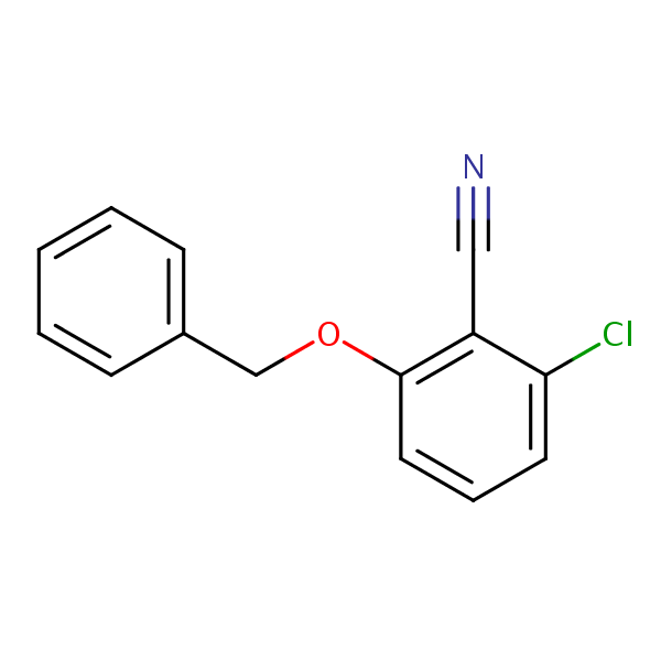 2-Chloro-6-benzyloxybenzonitrile structural formula