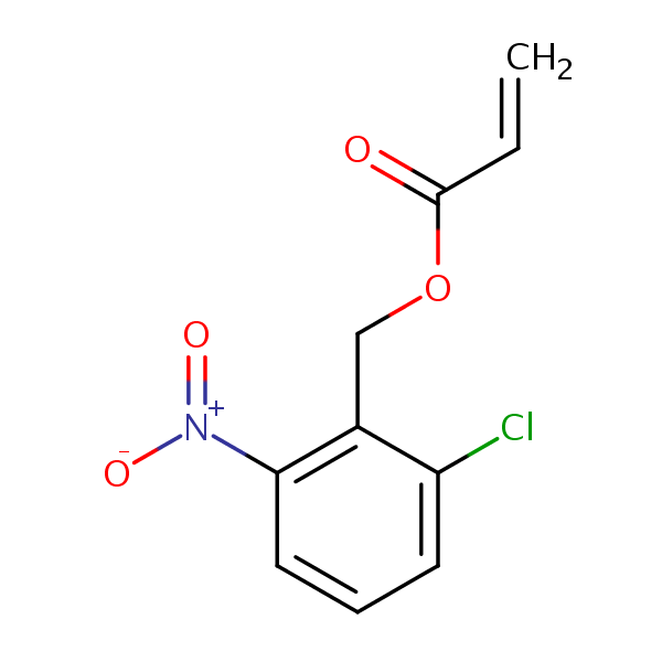 (2-Chloro-6-nitrophenyl)methyl acrylate structural formula