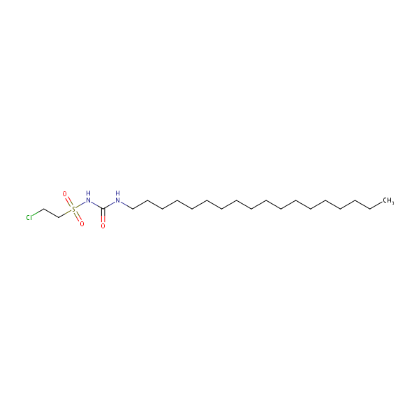 2-Chloro-N-[(stearylamino)carbonyl]ethanesulfonamide structural formula