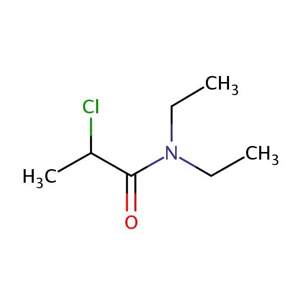 2-Chloro-N,N-diethylpropionamide structural formula