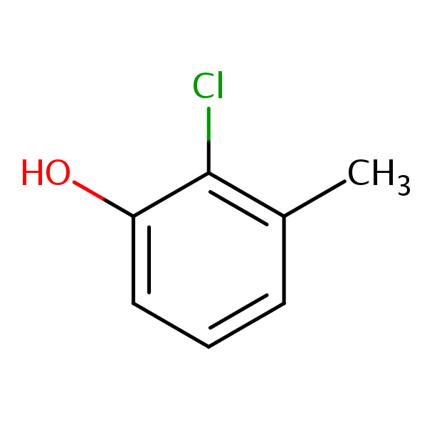 2-Chloro-m-cresol structural formula
