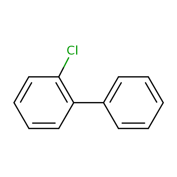 2-Chlorobiphenyl structural formula