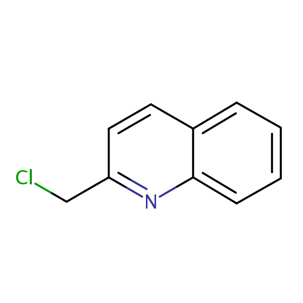 2-(Chloromethyl)quinoline structural formula