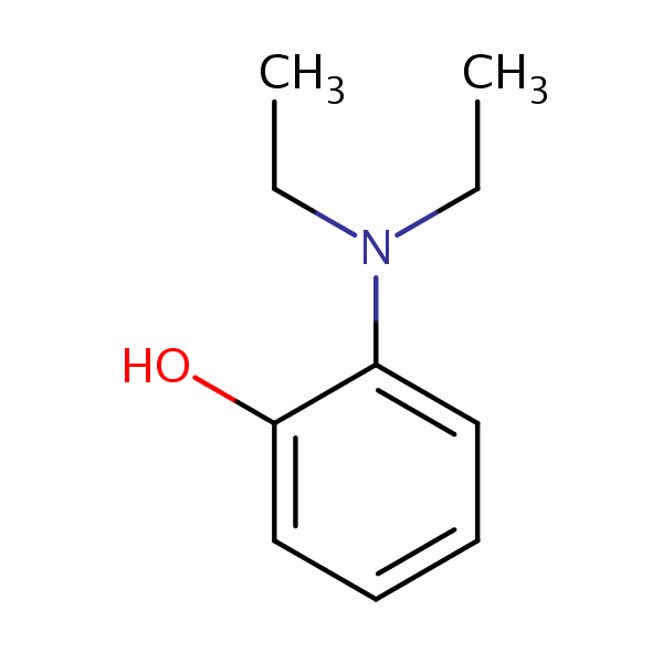 2-Diethylaminophenol structural formula