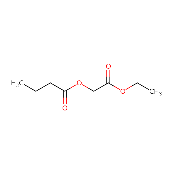2-Ethoxy-2-oxoethyl butyrate structural formula