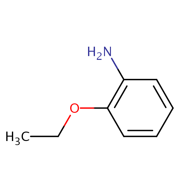 2-Ethoxyaniline structural formula