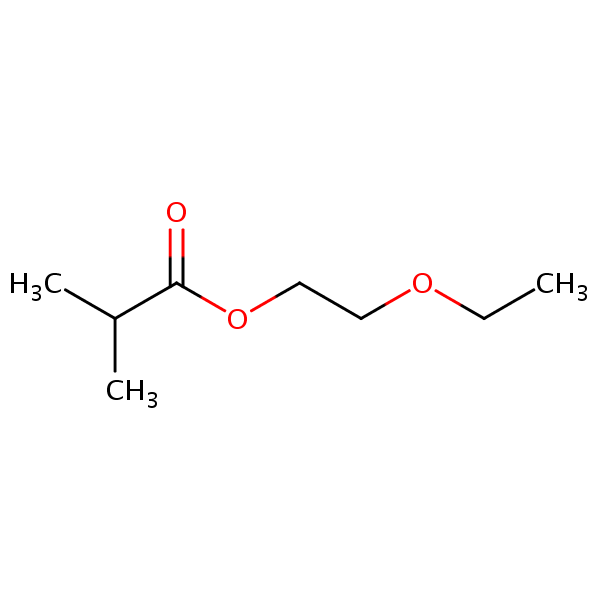 2-Ethoxyethyl isobutyrate structural formula