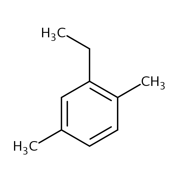 2-Ethyl-p-xylene structural formula