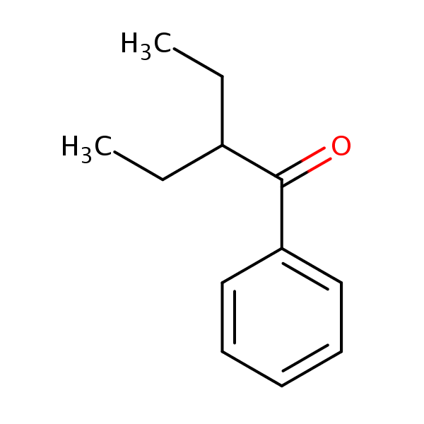 2-Ethylbutyrophenone structural formula