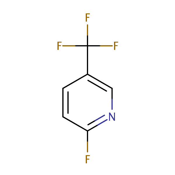 2-Fluoro-5-(trifluoromethyl)pyridine structural formula
