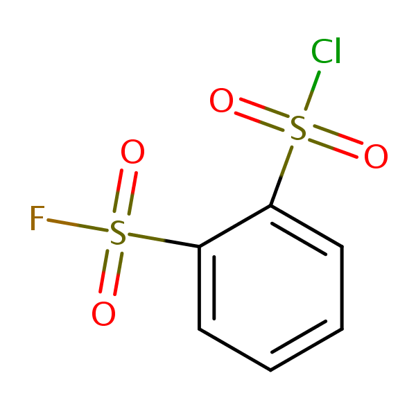 2-Fluorosulphonylbenzenesulphonyl chloride structural formula