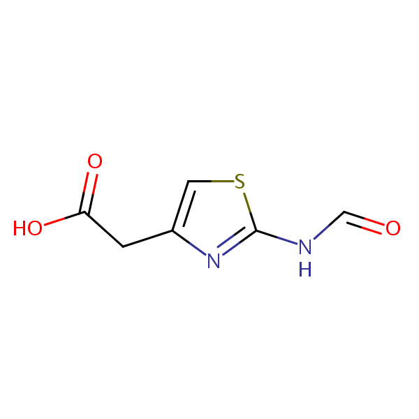 2-Formamidothiazol-4-acetic acid structural formula