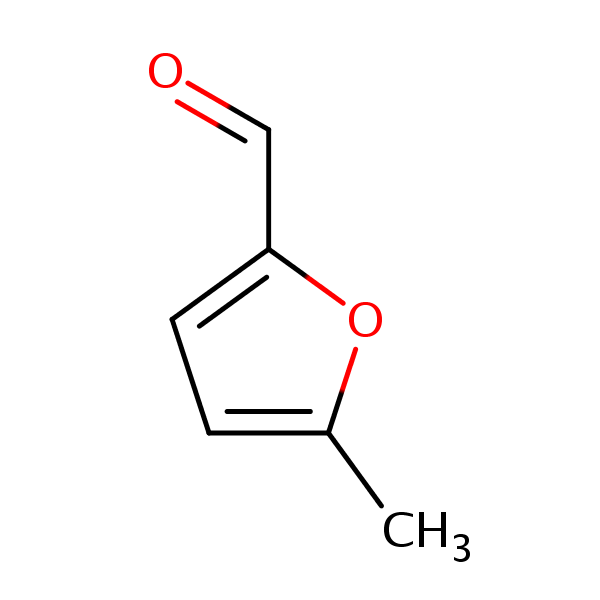 2-Furancarboxaldehyde, 5-methyl- structural formula