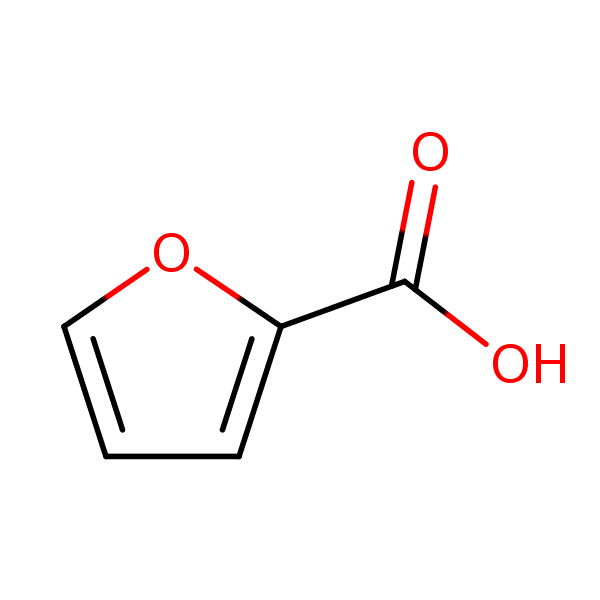 2-Furancarboxylic acid structural formula