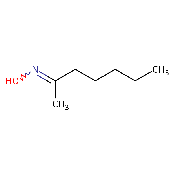 2-Heptanone, oxime structural formula