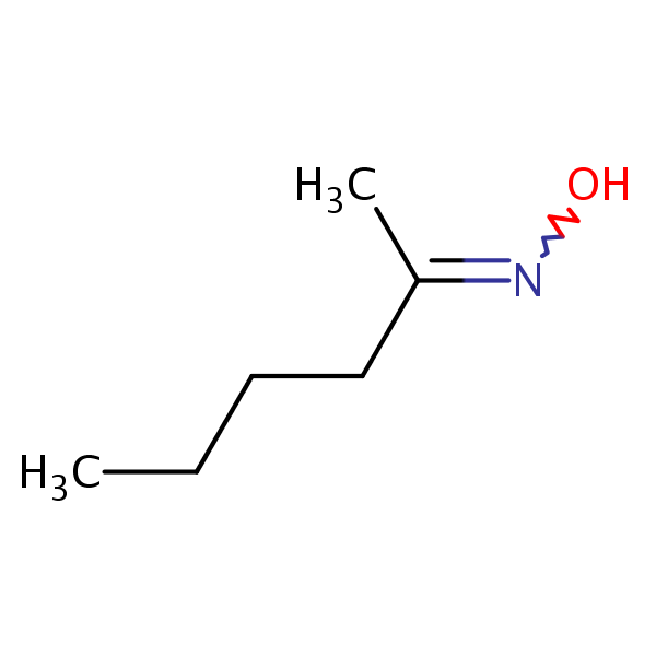 2-Hexanone, oxime structural formula