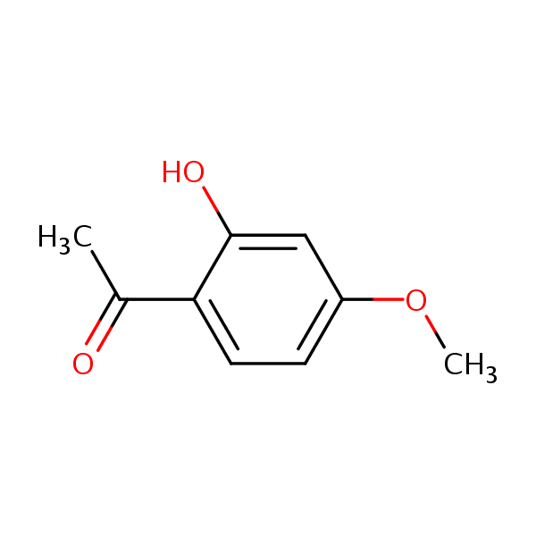 2’-Hydroxy-4’-methoxyacetophenone structural formula