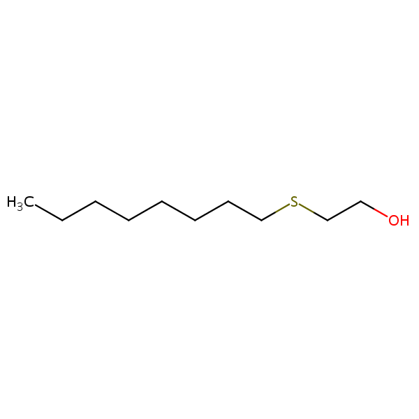 2-Hydroxyethyl octyl sulfide structural formula