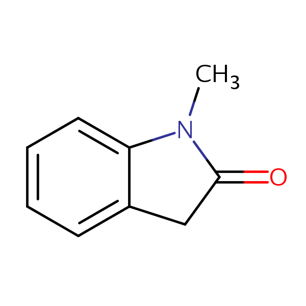 2-Indolinone, 1-methyl- structural formula