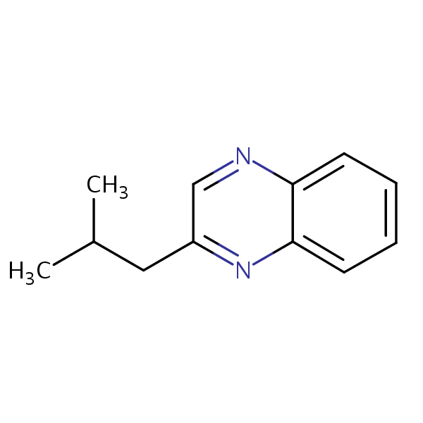 2-(Isobutyl)quinoxaline structural formula