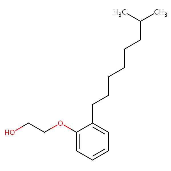 2-(Isononylphenoxy)ethanol structural formula