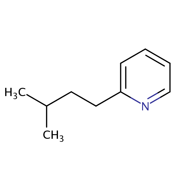 2-Isopentylpyridine structural formula