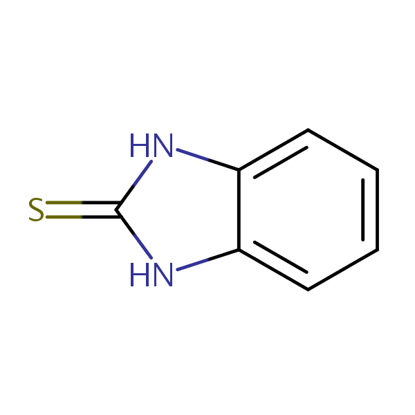 2-Mercaptobenzimidazole structural formula