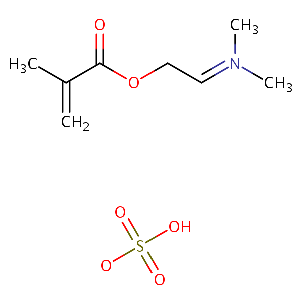 (2-(Methacryloyloxy)ethyl)dimethylammonium hydrogen sulphate structural formula