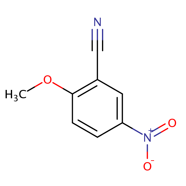 2-Methoxy-5-nitrobenzonitrile structural formula