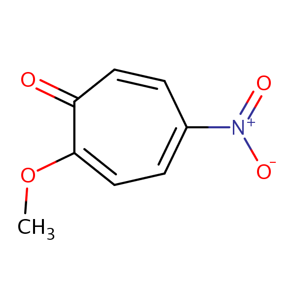 2-Methoxy-5-nitrotropone structural formula