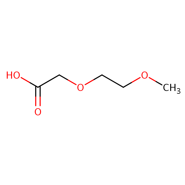 (2-Methoxyethoxy)acetic acid structural formula