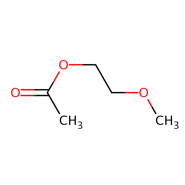 2-Methoxyethyl acetate structural formula