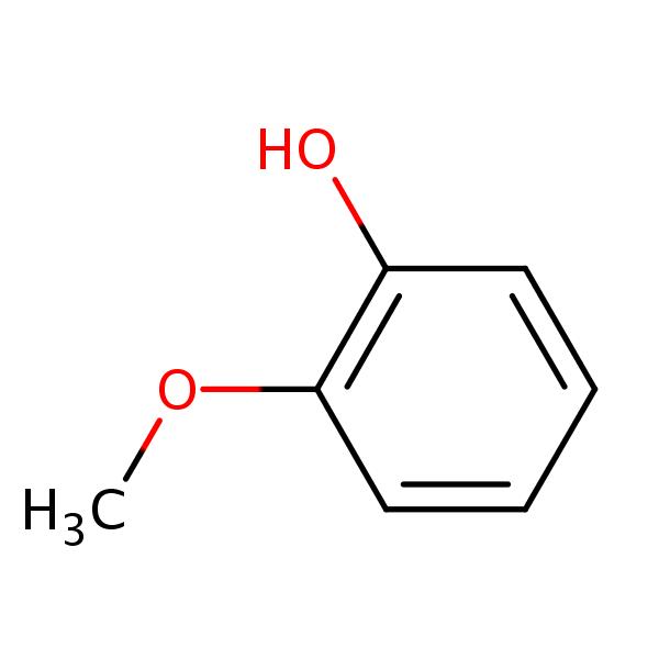2-Methoxyphenol structural formula