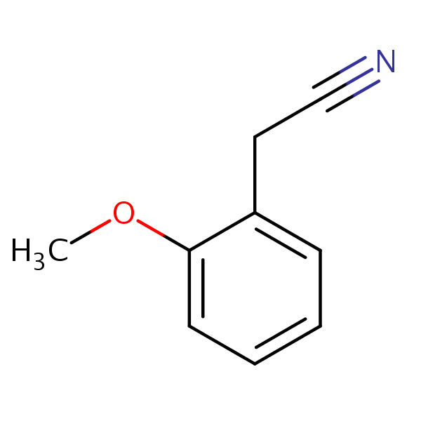 (2-Methoxyphenyl)acetonitrile structural formula