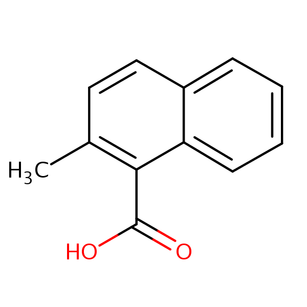 2-Methyl-1-naphthoic acid structural formula