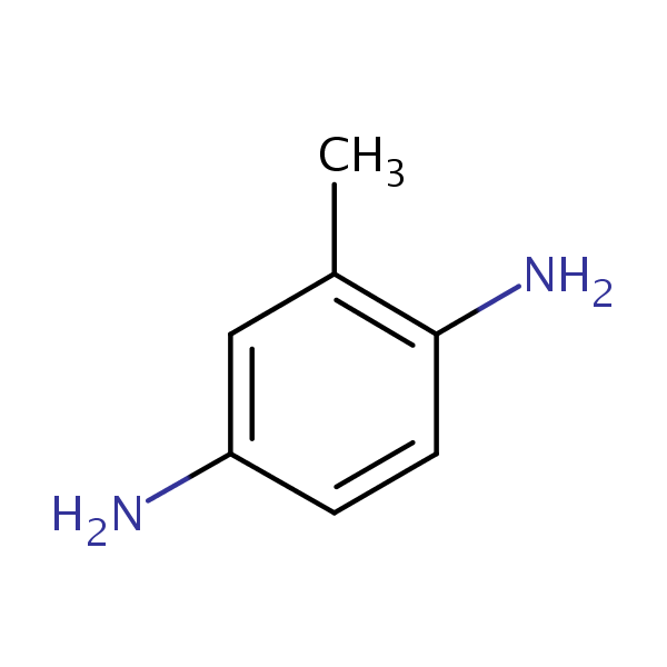 2-Methyl-1,4-benzenediamine structural formula