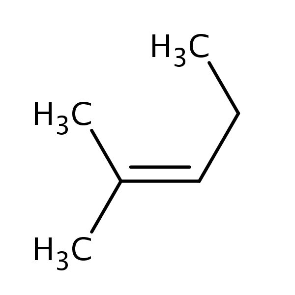 2-Methyl-2-pentene structural formula