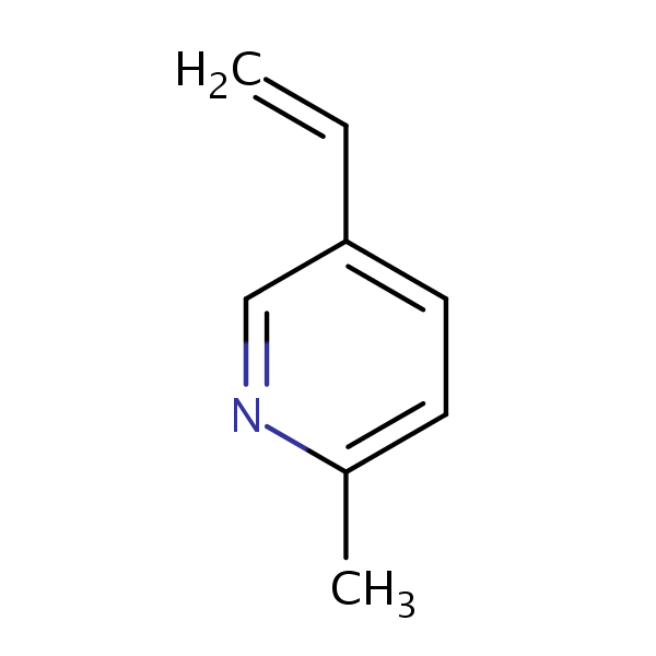 2-Methyl-5-vinylpyridine structural formula