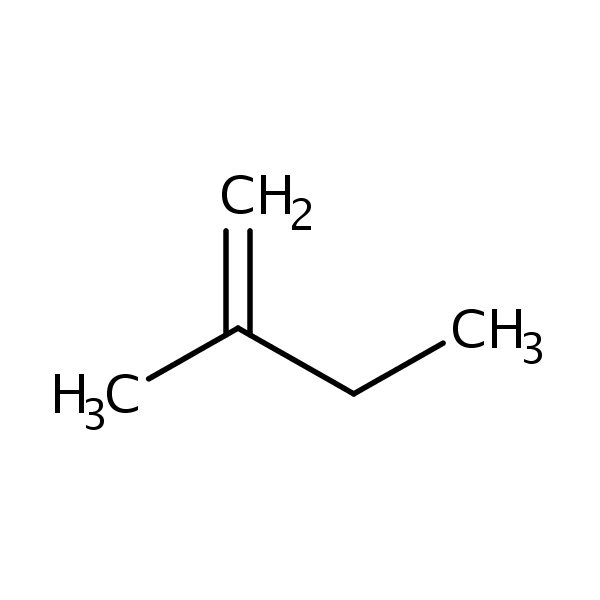 2-Methylbut-1-ene structural formula