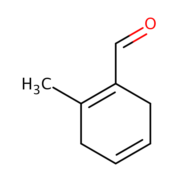 2-Methylcyclohexa-1,4-diene-1-carbaldehyde structural formula
