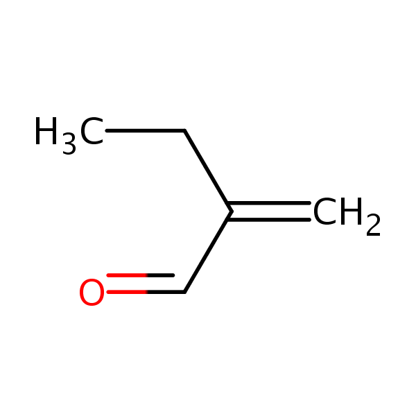 2-Methylenebutanal structural formula